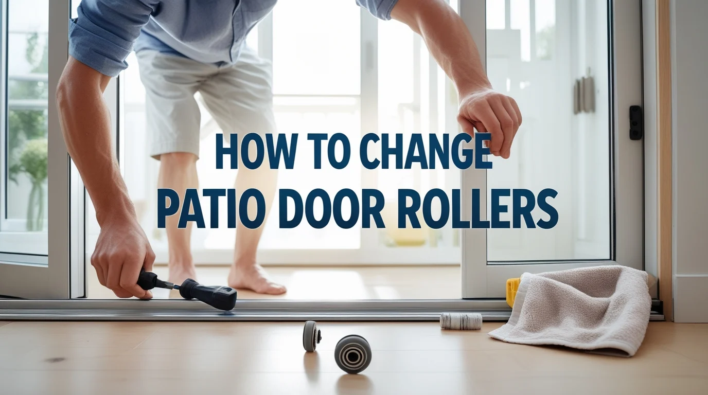 how to change patio door rollers
