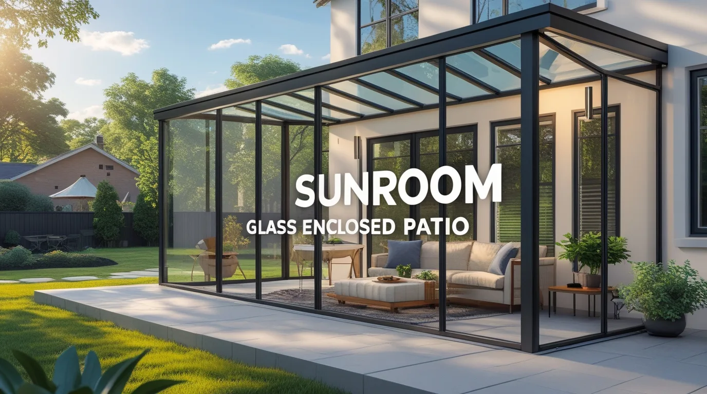 sunroom glass enclosed patio
