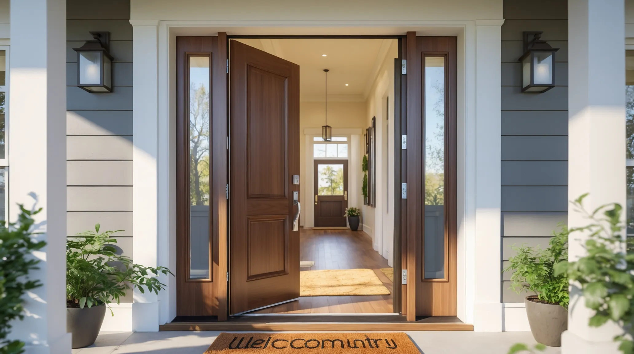 why do exterior doors open inwards